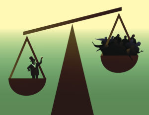 Illustration of social disparity